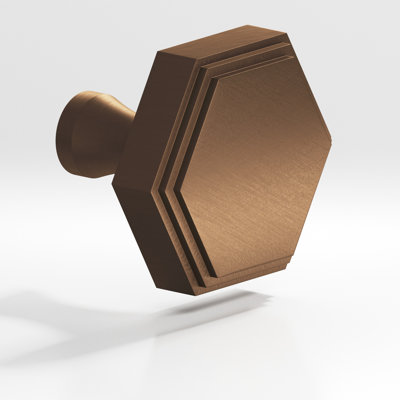 Poignée d'armoire hexagonale avec poteau évasé