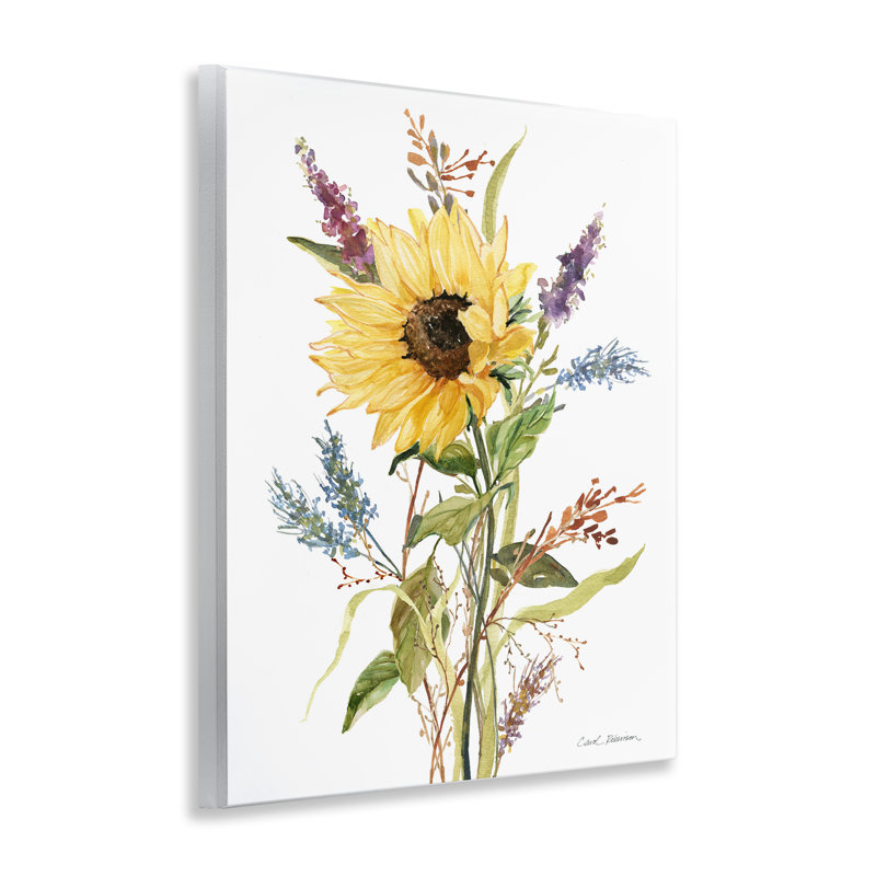 «Summer Wild Flower», art mural sur bois, par Carol Robinson