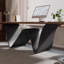 Bureau en bois massif brun simple et moderne de 55,12 po-1509087861