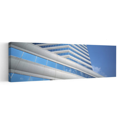 Low angle view of an office building Dallas Texas USA 1 Piece Wrapped Canvas Panoramic Wall Art