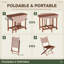 Ensemble de patio pliable en bois d'acacia-1522453019