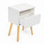 Table de chevet, table de chevet 2 pièces, table basse de chambre à coucher avec tiroirs, tablettes, meubles de chevet de salon
