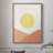Simple Boho Sun II Framed Print - Solid Wood-259567712