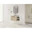 Meuble-lavabo flottant de 36 po au design moderne avec lavabo d'art en céramique, dalle de pierre plate et petites tablettes de rangement, porte à fermeture douce, ensemble KD-1613077090