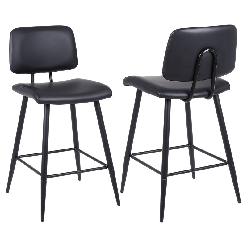 Tabouret de comptoir Kartez 26, Noir