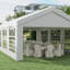 Outsunny Garden Gazebo Marquee Party Tent w/Heavy Duty Steel Frame-16499321