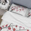 Ensemble de housse de couette en microfibre blanc / rouge-66399529