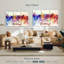 Chicago Skyline Colors, reproduction d'art sur toile-92760660