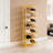 8 Tiers Tall Rectangular Acrylic Floorstanding Shoe Rack Shoe Storage Shelf For Entryway Orange Clear-20439785