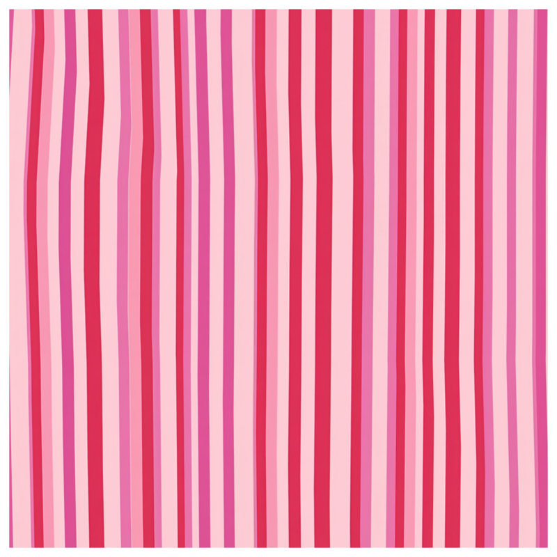 Tapis de bain rose à rayures, L 24 po x L 17 po