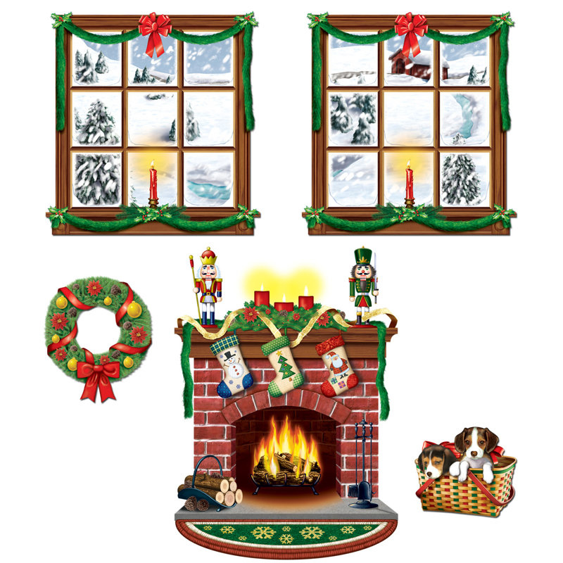 Ensemble de décoration de noël intérieur 5 pièces