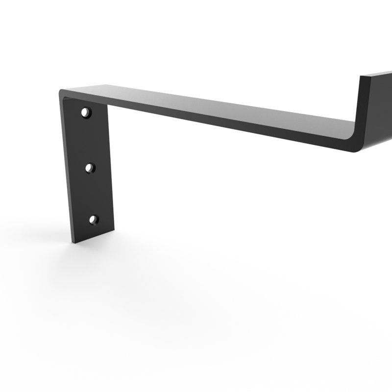 Support de tablette de 1/4 po d'épaisseur, H 12 po x l 6 po x P 2 po