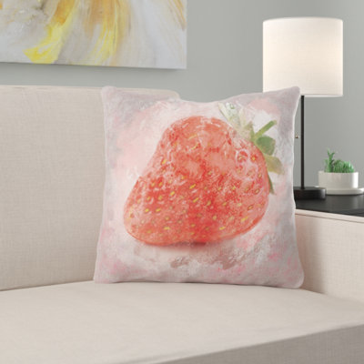 Floral Reversible Throw Pillow