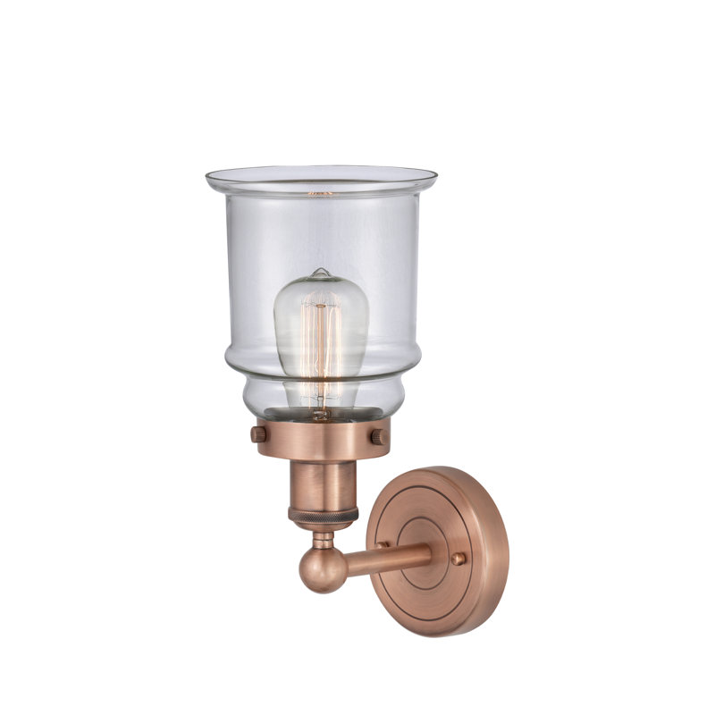 Chepachet Armed Sconce, Clear, Antique Copper