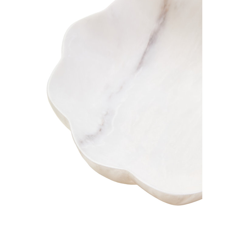 Zoro Marble Decorative Bowl, 5cm H x 25cm W x 25cm D