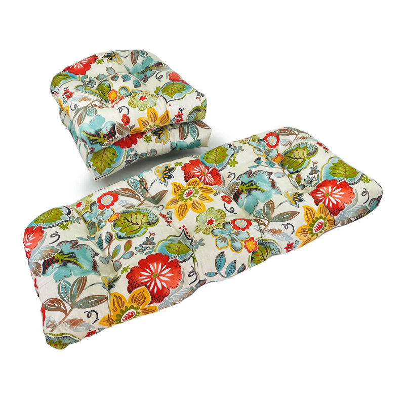 Ensemble de coussins de causeuse d'extérieur 3 pièces Alatriste