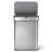 simplehuman 58L rectangular sensor can with voice and motion control, brushed stainless steel