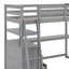 Lit mezzanine simple avec bureau et tablettes-213100093