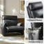 Très grand fauteuil inclinable manuel en similicuir de 43,5 po Alanson-235395345