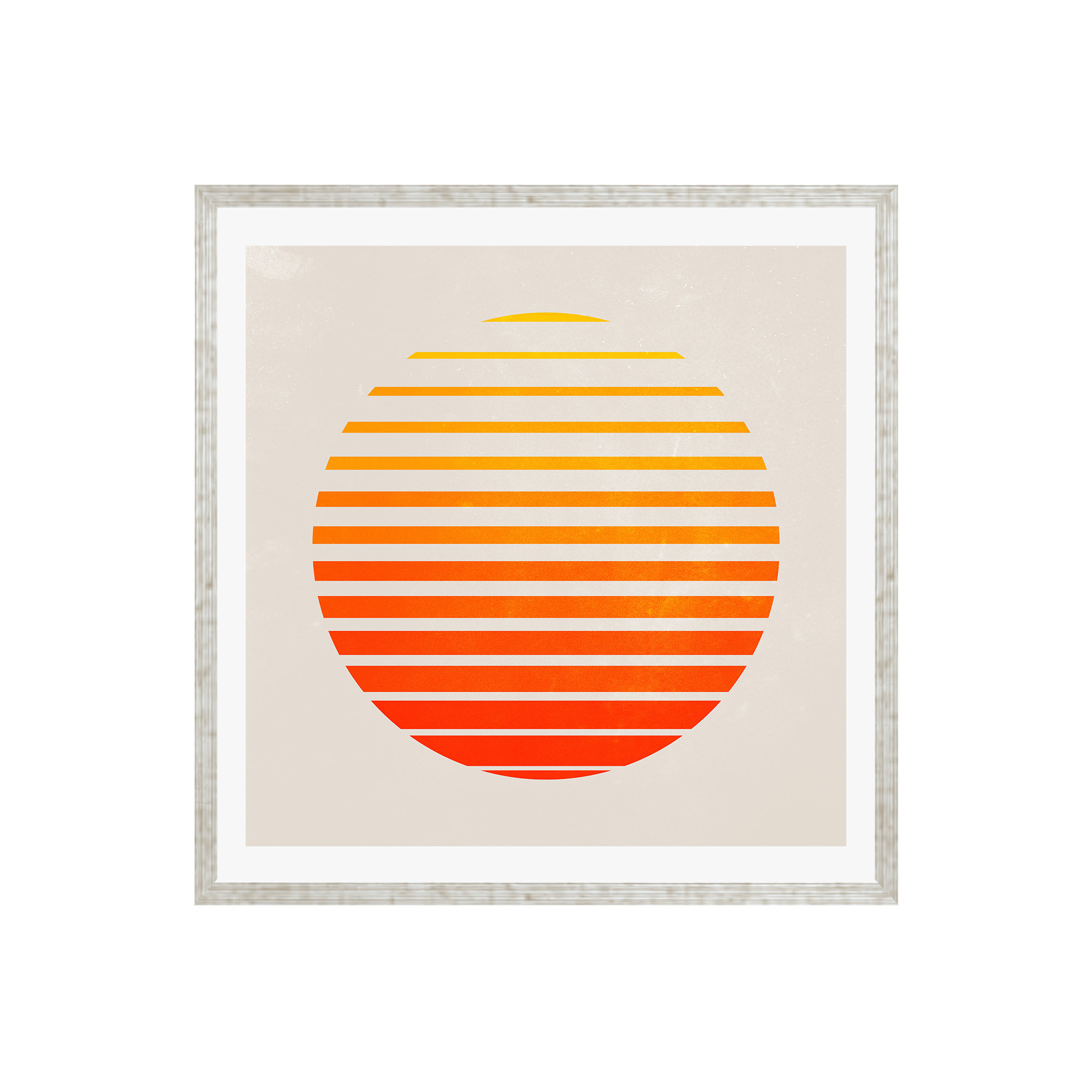 Springs 3 Rising Sun Edit by Ayeyokp, Silver Floater Framed, 12" H x 12" W x 2" D, No