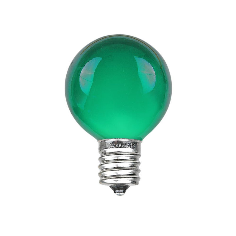 Outdoor 25 - Bulb 25'' Plug-in Globe String Light, Green, Green
