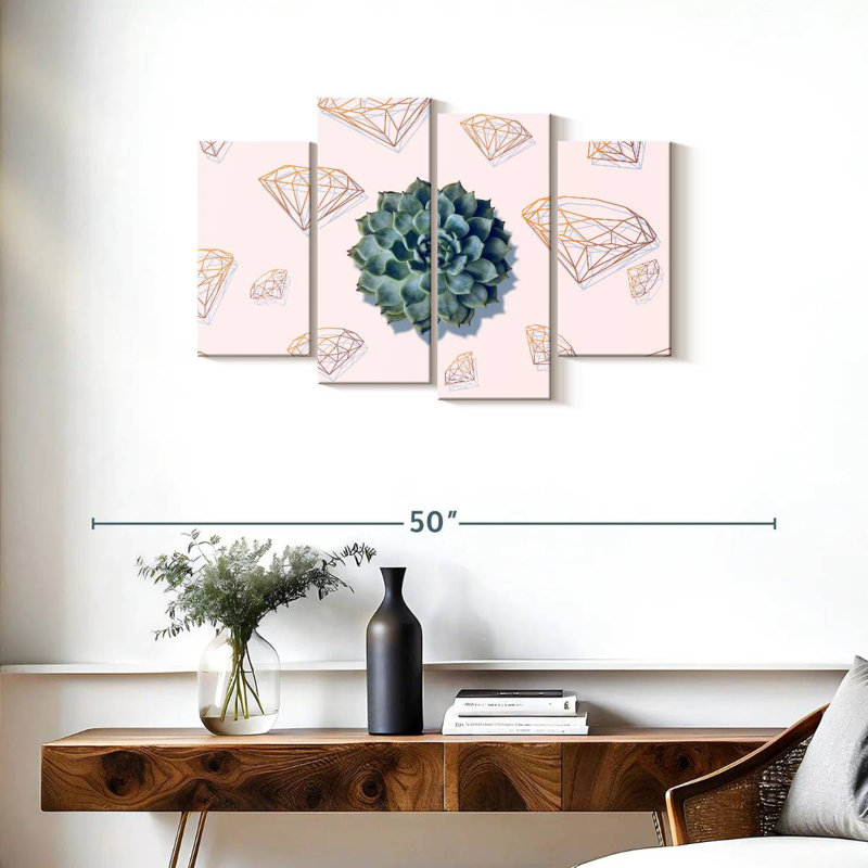 Cool Succulent Plant, H 22 po x l 36 po