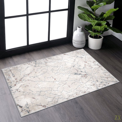 Collection 2X3 / Tapis de salle à manger contemporain sans déchirure pour salle à manger, bureau à domicile, élégant et résistant aux taches