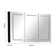 60'' W Mirrored Medicine Cabinet with LED Lights