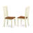 7 Piece Kitchen Table & Chairs Set Consist of a Rectangle Dining Room Table with Butterfly Leaf and 6 Dining Chairs, Buttermilk & Cherry-49667113-124189403-49667111