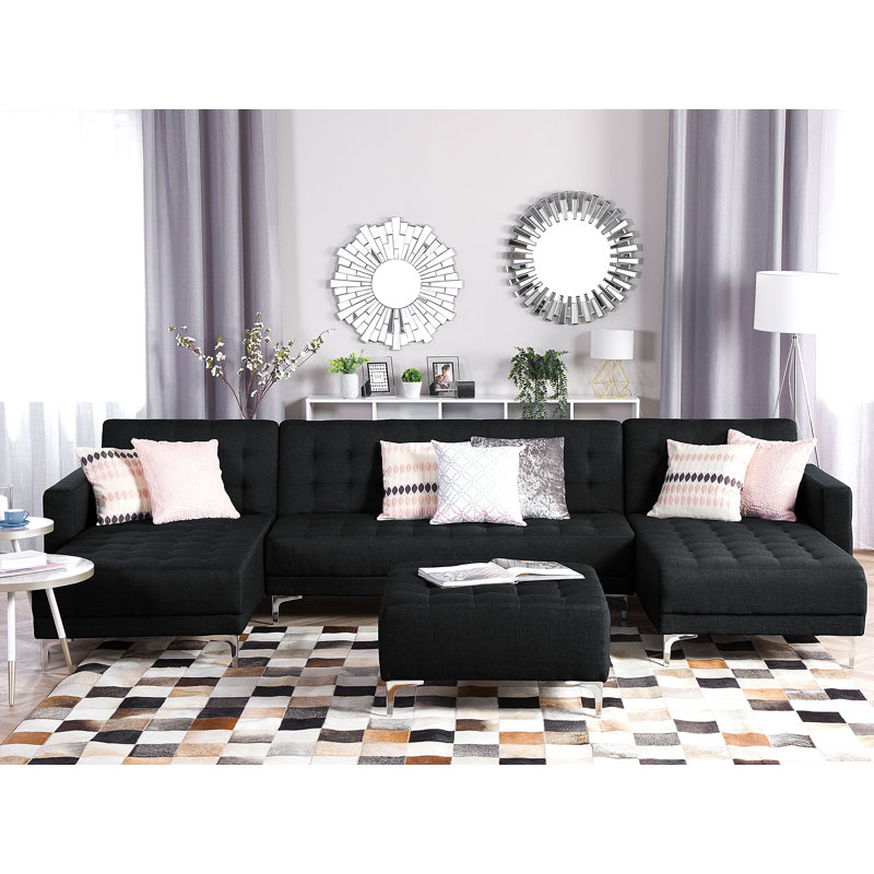 Finnegan 5 Seater Sofa Bed, Graphite