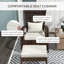 Chaise Adirondack pour patio en osier avec repose-pieds Outsunny-131517461-131517464