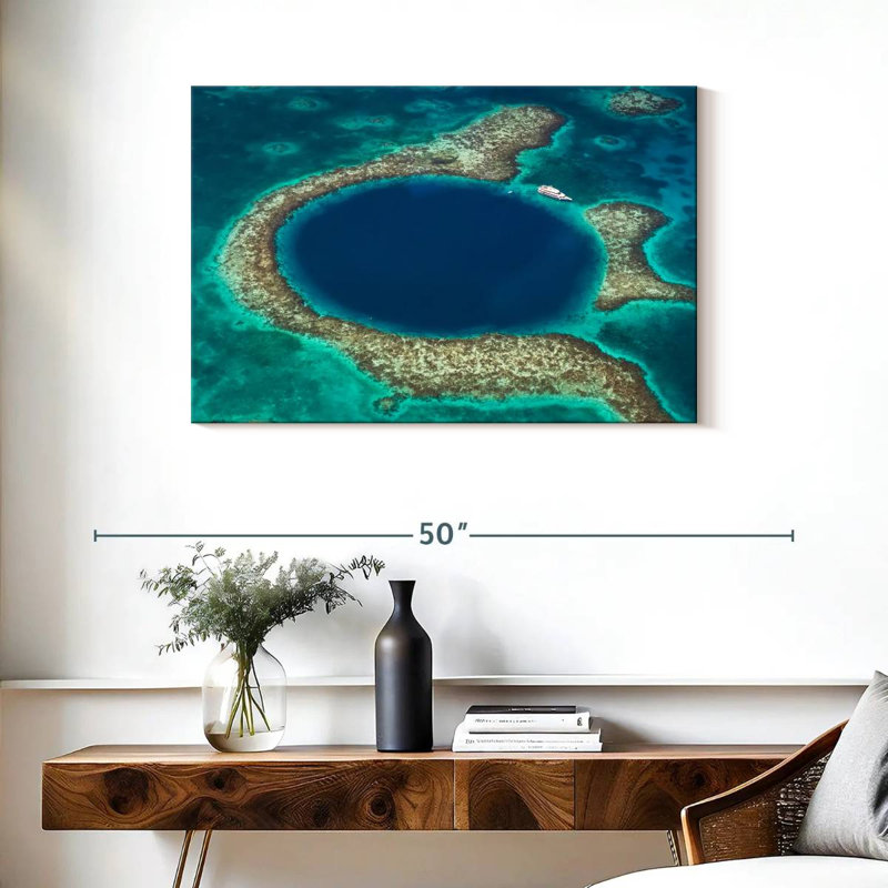 Grand trou bleu des Caraïbes, H 24 po x l 36 po