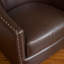 Fauteuil club en cuir reconstitué brun-1554621631