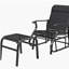 Fauteuil oscillant d'extérieur à haut dossier Garden-712047522
