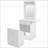 Small Vanity Desk with Mirror and Light, Dressing Table with Charging Station & Fold-up Panel for Small Space, Compact Makeup Vanity Set with Hidden Stool for Bedroom