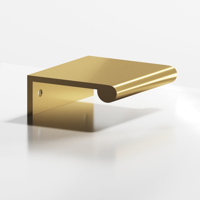 Edge Finger Pull, 6'', Satin Brass