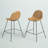 Oslo Upholstered Counter Stool with Metal Frame-1249772580