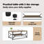 Solid Wood Coffee Table with Storage-275933334
