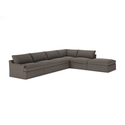 Wrenley 6-Piece Slipcovered Modular Sectional Right Hand Facing by Birch Lane