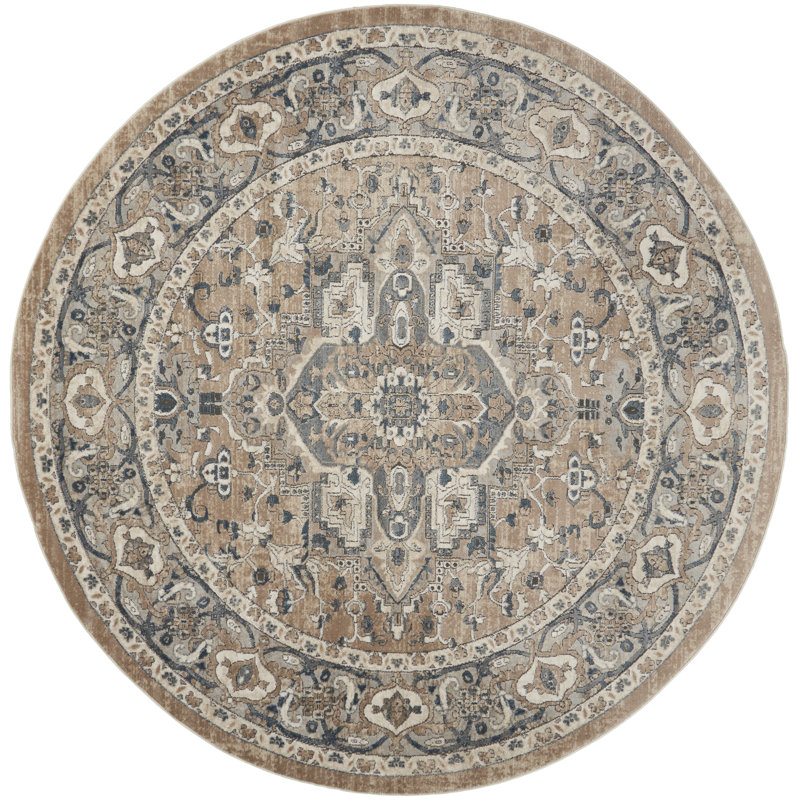 Lark Manor Jurado Oriental Beige/Gray Area Rug & Reviews | Wayfair