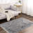 Buroker Shag Fluffy Faux Sheepskin Area Rug in Gray-330272851
