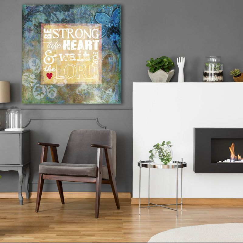 «Heart Psalm 1» par Art Licensing Studio, art mural en verre acrylique, H 36 po x l 36 po x P 0,2 po