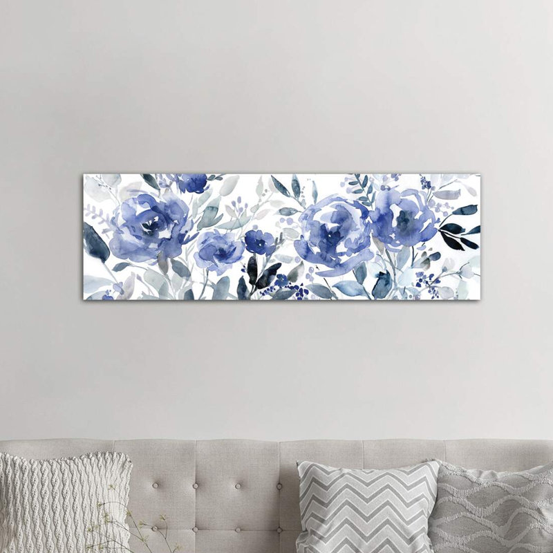 Painters Field Of Flowers by Carol Robinson - Wrapped Canvas Panoramic Painting, 152.4 cm H x 50.8 cm W x 1.91 cm D
