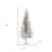 4' Silver Tinsel Sparse Pine Christmas Tree