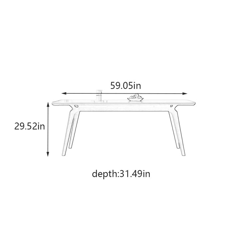 Shaday, 29.52" H x 59.05" L x 31.49" W