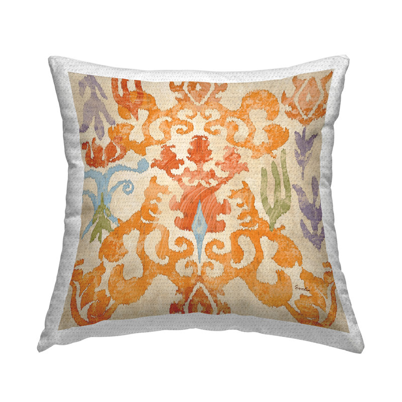Ikat Outdoor Throw Pillow