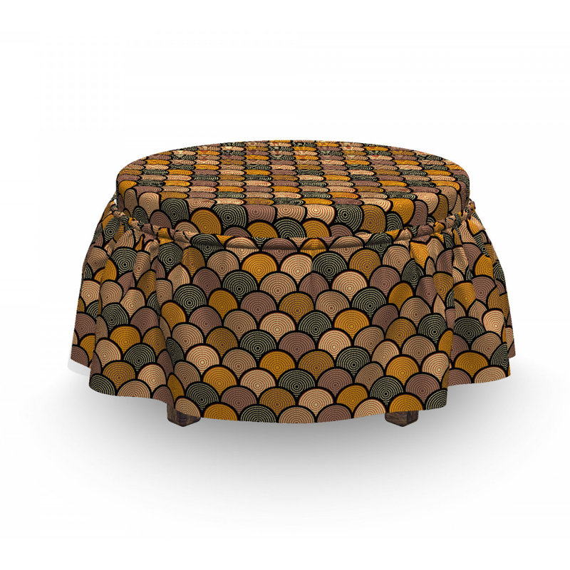 Box Cushion Ottoman Slipcover