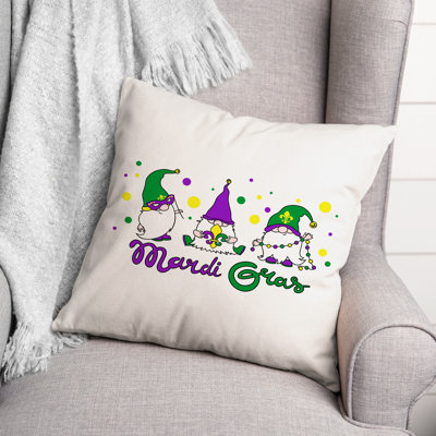 Coussin décoratif Mardi Gras Gnome