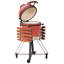 Beliani KAMADO 111cm W Kamado Charcoal Grill-118107643