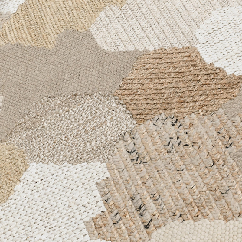 Bondo Handwoven Jute Blend Area Rug, Rectangle 8' x 10'